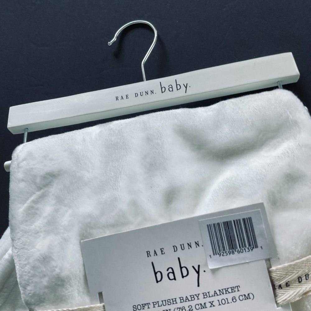 RAE DUNN BABY Plush Nursery "Lil Man" Blanket NWT - Picture 4 of 6